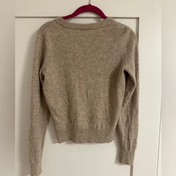 Reformation Beige Cashmere Crew Sweater - Picture 4 of 4